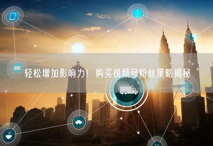 轻松增加影响力！购买视频号粉丝策略揭秘