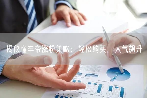 揭秘懂车帝涨粉策略：轻松购买，人气飙升