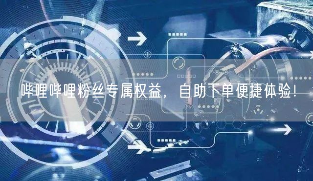 哔哩哔哩粉丝专属权益，自助下单便捷体验！