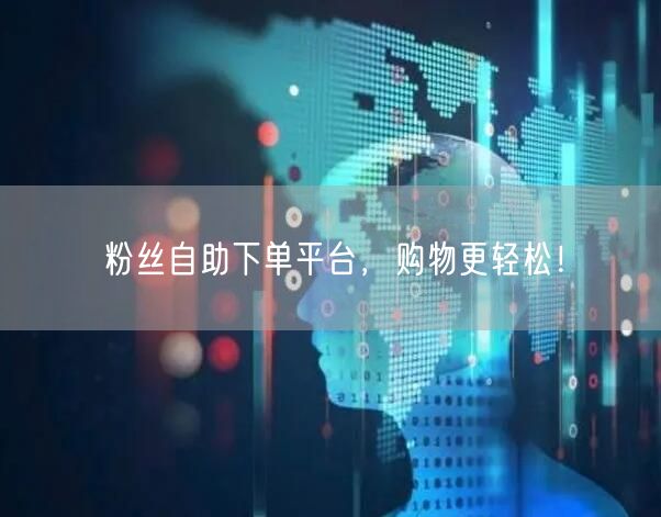 粉丝自助下单平台，购物更轻松！