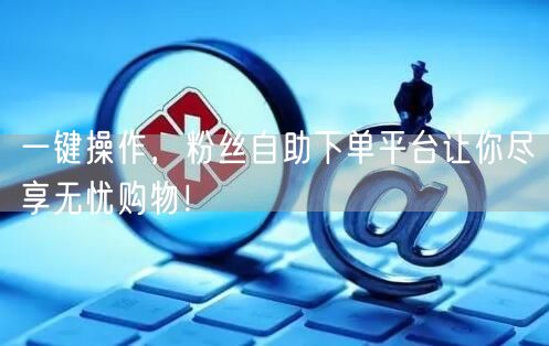 一键操作，粉丝自助下单平台让你尽享无忧购物！