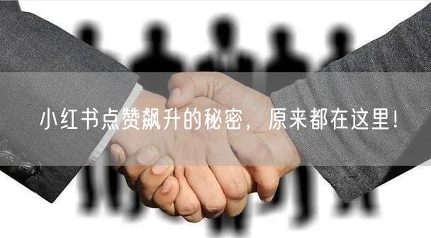 小红书点赞飙升的秘密，原来都在这里！