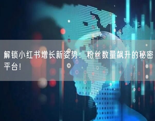 解锁小红书增长新姿势：粉丝数量飙升的秘密平台！
