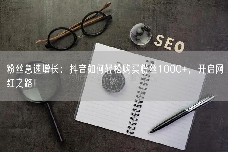 粉丝急速增长：抖音如何轻松购买粉丝1000+，开启网红之路！