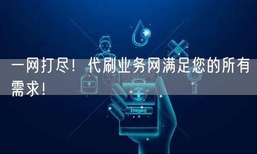 一网打尽！代刷业务网满足您的所有需求！